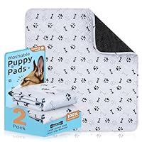 PmakeEorT Welpenunterlagen Waschbar, 2er Set Trainingspads für Hunde, 90 x 60 cm PIPI Matten für Hunde Puppy Pads, Auslaufsichere und schnell trocknende Hundeunterlagen