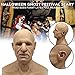 Old Man Mask, Disguise Halloween Dress Bald Grandpa Halloween Mask Full Overhead Halloween Latex Cosplay for Adult (Assorted Color)
