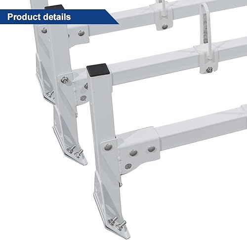 Miniatura 7 de Bastidores de escalera para furgonetas, portaequipajes de acero para Ford Econoline E150 250 350 1992-2015, apto para Chevrolet Express 1500 2500