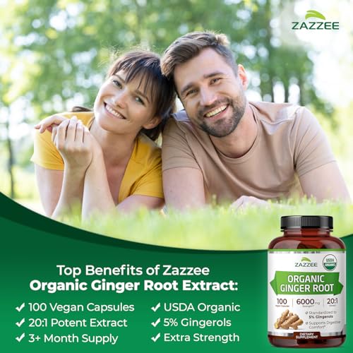 Zazzee USDA Organic Ginger Root Extract