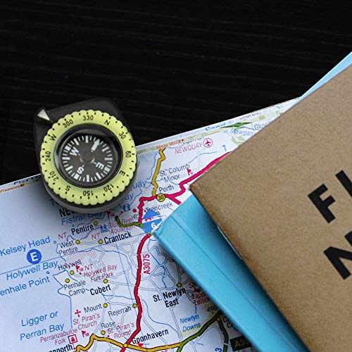 Brújula de pulsera clip-on grado militar Marathon | Bisel luminoso que brilla en la oscuridad | SERE supervivencia y escape | Versión hemisferio norte miniatura 7