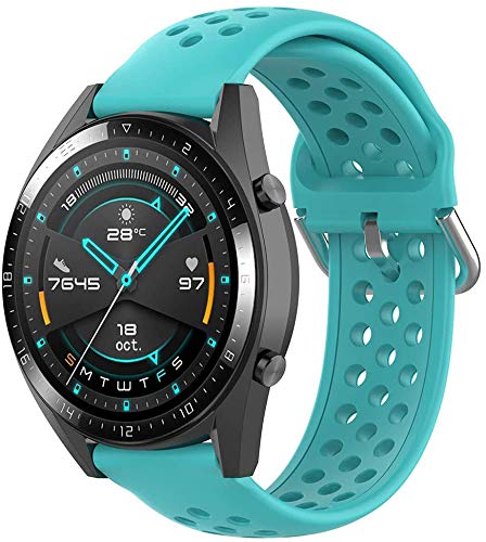 Bracelet de montre compatible avec Xiaomi Watch S1 / MI Watch Color 2 / MI Watch Sport / MI Watch Color, Premium Soft Silicone Sangle de rechange réglable, 22mm, vermillon Cover