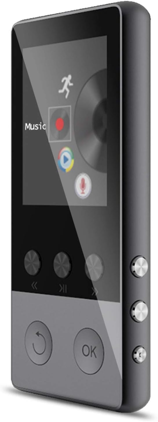 Do 128 Gb Odtwarzacz Mp3 Bluetooth Słuchawki Hifi Sport Mp4 Hifi Przenośne Odtwarzacze Muzyczne Nagrywanie Głosu, Black