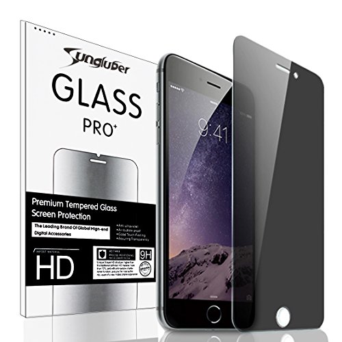 Sungluber(TM) Ultra Slim Anti-Spy Privacy Tempered Glass Screen Protector Shield For iPhone 6/6s Plus 5.5 inch