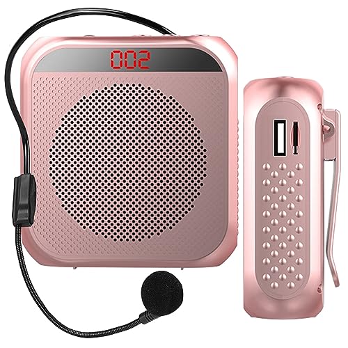 Amplificador de voz portátil de 5W y altavoz personal multifuncional en pack de 3 con pantalla