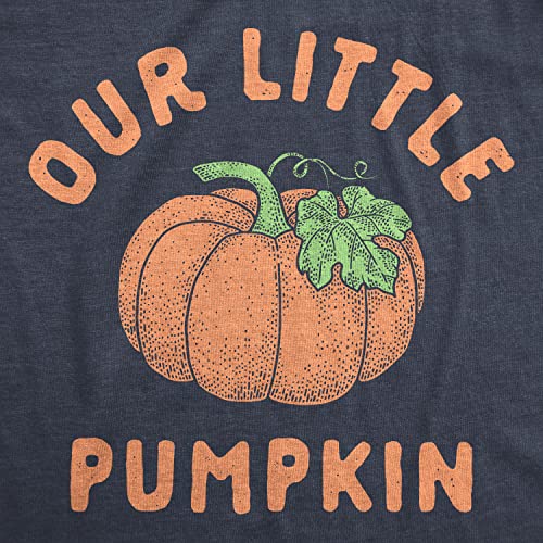 Crazy Dog T-Shirts 022OURLITTLEPUMPKINMAT-XL Our Little Pumpkin Maternity T Shirt Cute Pregancy Announcement Baby Shower Graphic Tee Funny Graphic Maternity Tee Halloween Maternity T Shirt Funny Navy thumb #1