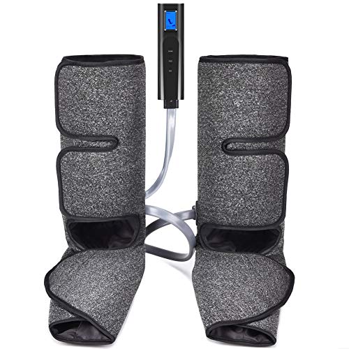 Foot and Calf Massager with Heat, Leg Air Massager for Circulation and Relaxation with Hand-held Controller 6 Modes 3 Intensities (with 2 Extensions) - Thumbnail 3