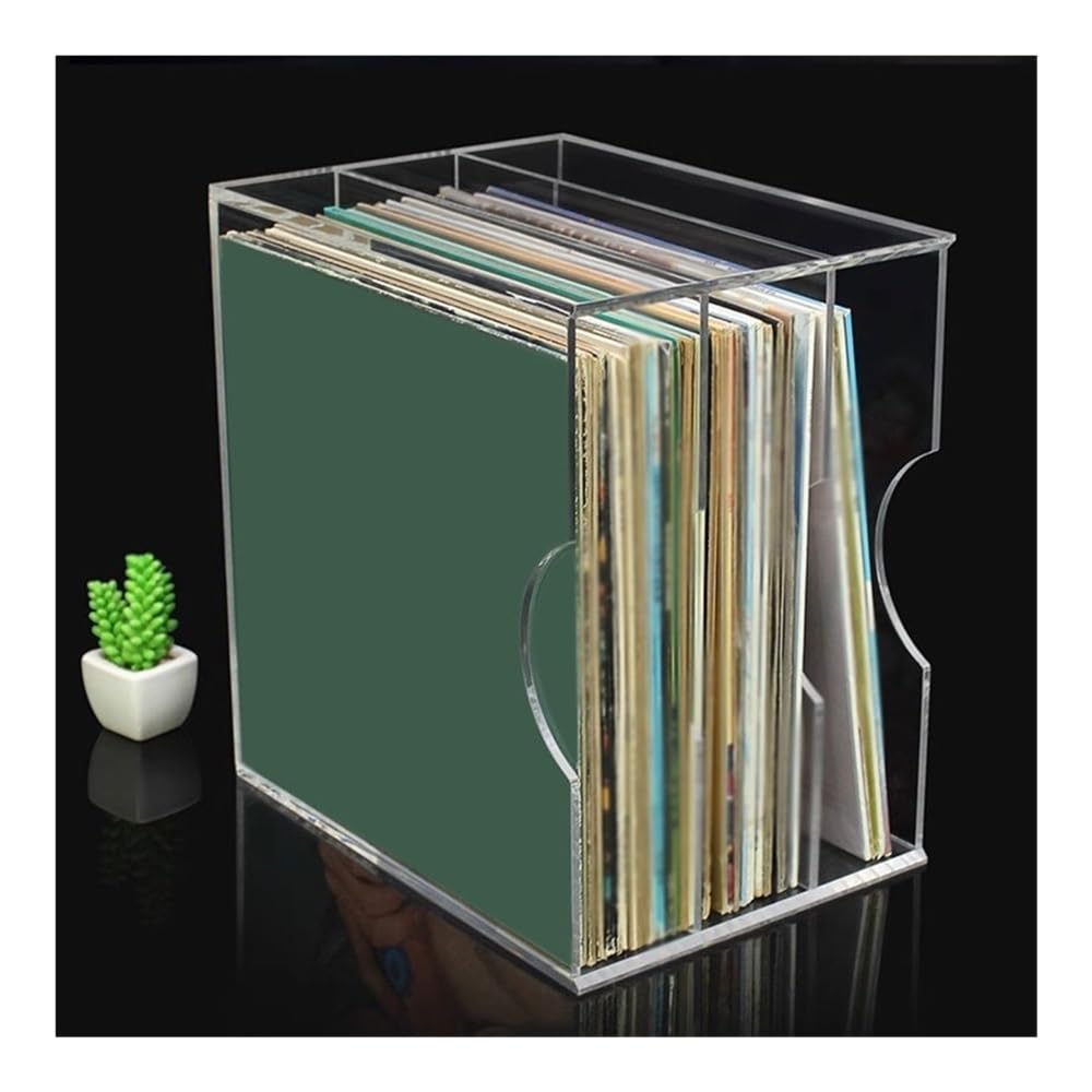 Rack per dischi Scaffale for libri con scaffale for dischi in vinile acrilico a tre livelli