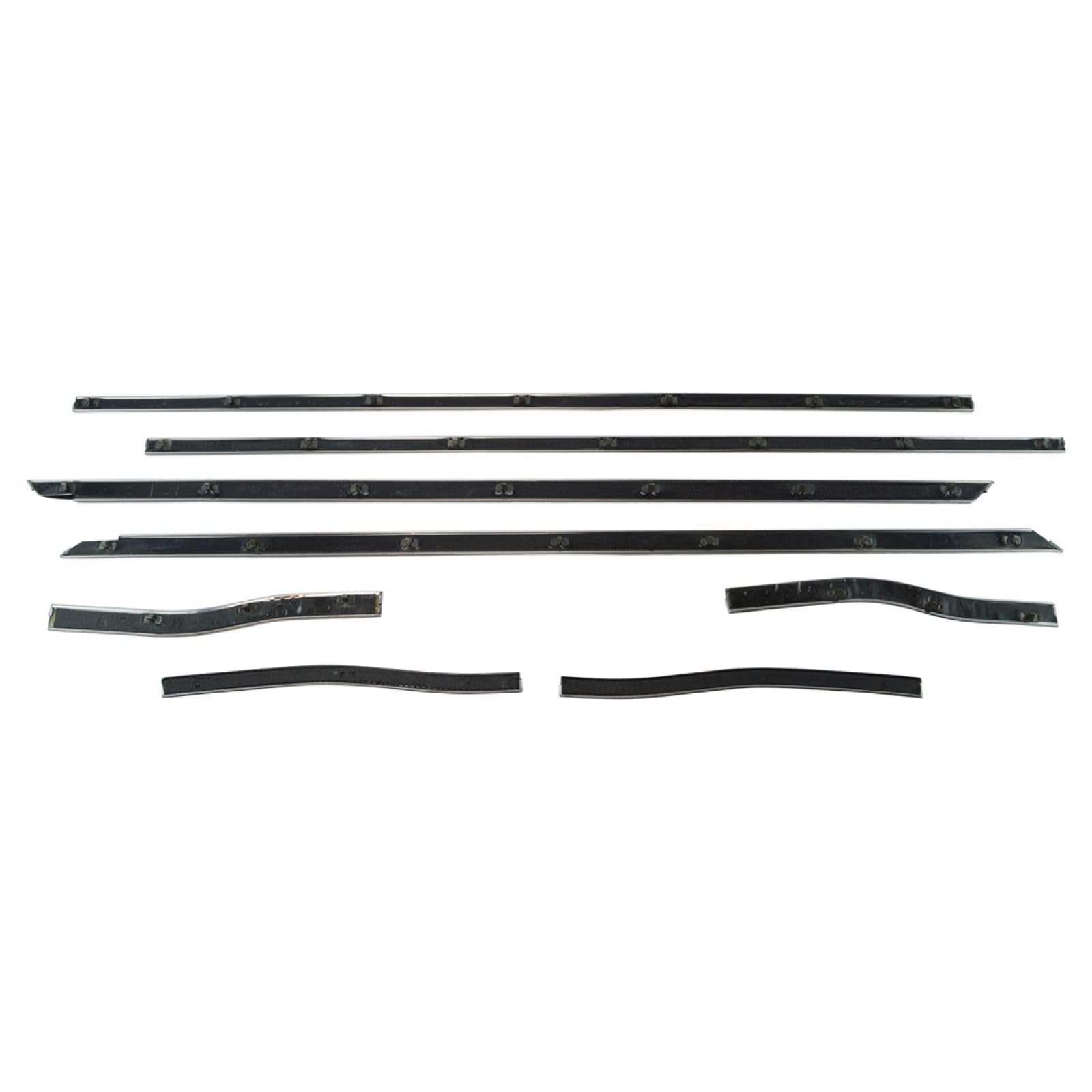 TRQ Door Window Belt Weatherstrip Kit Compatible with 1964-1966 Ford Mustang