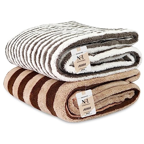 Image of NFI essentials Microfiber Super Absorbent Bath Towel (57 inchx30 inch) Soft Bath Towel for Multipurpose Use for Sports, Travel, Fitness, Yoga, Bathroom, Gym (TOW-3-P1 & P2 (Pack of 2))