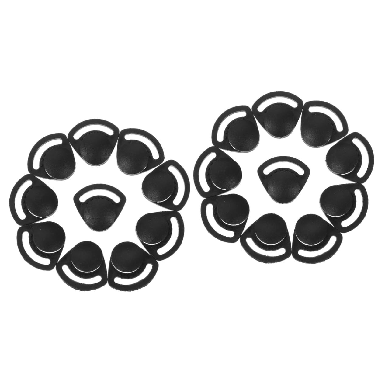 ORFOFE 20 Pcs Hard Hat Accessories Type 2 Hard Hat Hard Hat Strap Buckle Safety Cap Clip Helmet Clip Hardhat Replacement Insert Hard Hat Light Clip Chin Side Squeeze Buckle Black Abs