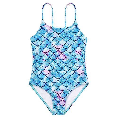 Image of Zando Toddler Swimsuit Girl Size 6M-8Y - Cute Ruffle Sling Adjustable Baby Girl Bathing Suit Kids Swimwear for Beach Wear