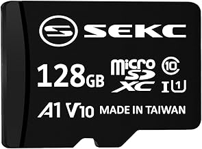 【Amazon.co.jp 限定】SEKC microSDXCカード 128GB UHS-I V10 A1 Class10対応 最大読出速度90MB/s SDアダプタ付 SV10A1128