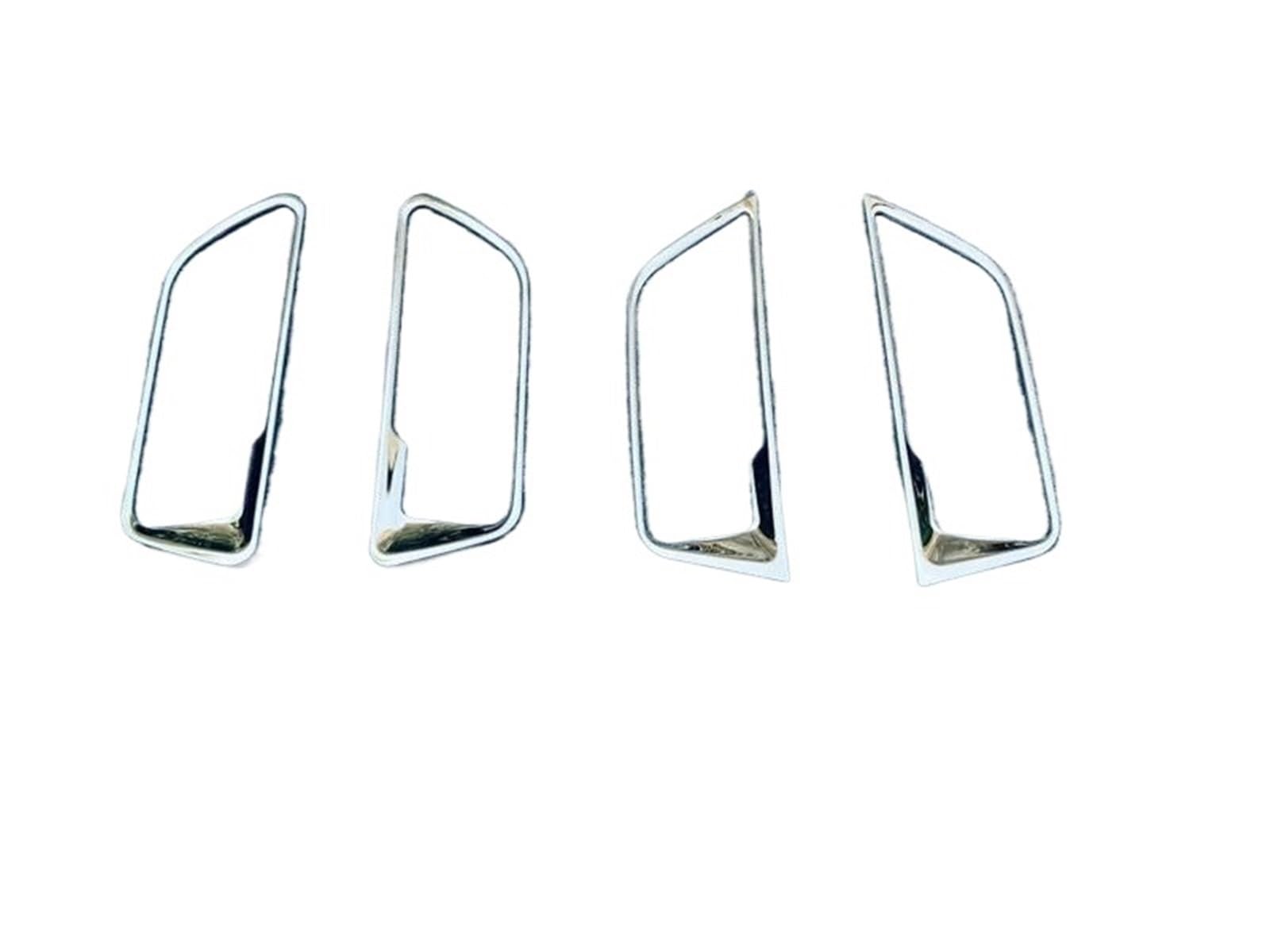 Wefolen Mirror Abs Interior Door Handle Trim For Toyota For Harrier For Venza Xu80 2020 2021 Car Inner Door Pull Handle(Mirror)