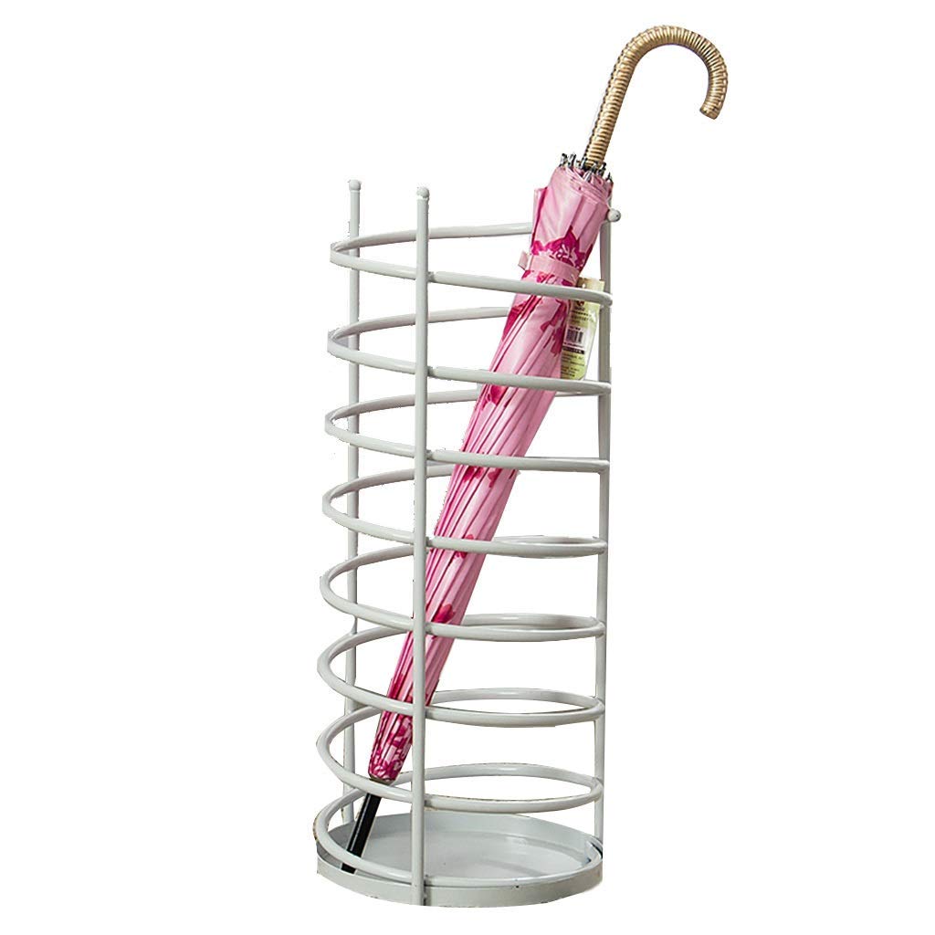 Porte-parapluie blanc 20x60cm pour entrée et rangement de couloir