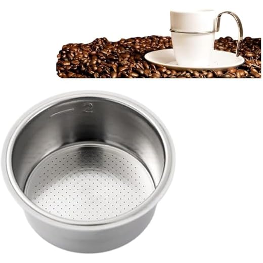THW? 51mm Coffee Strainer Basket, 2 Cups, Double Layer Stainless Steel Print Coffee Filter Basket, Bottomless Portafilter, Espresso Machine Accessories (1 pc only)