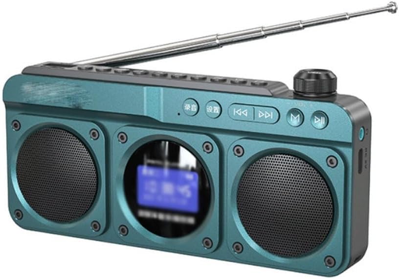 Mini FM Radio for the Elderly Outdoor Speakers MP3 Hi-fi Sound Quality LED Clock Lyrics
