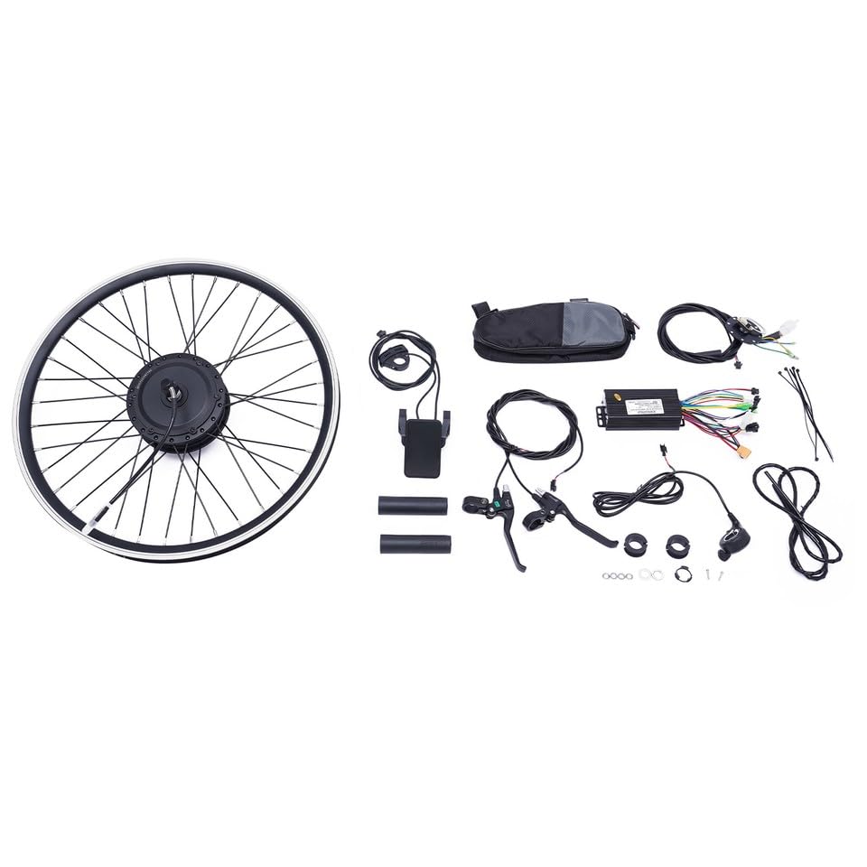 MccoMMon 27,5 Zoll 36V 500W Vorderrad Fahrrad Umbausatz, Fahrradmotor Kit mit LCD-Display, Fahrradmotor Elektrofahrrad Umbausatz