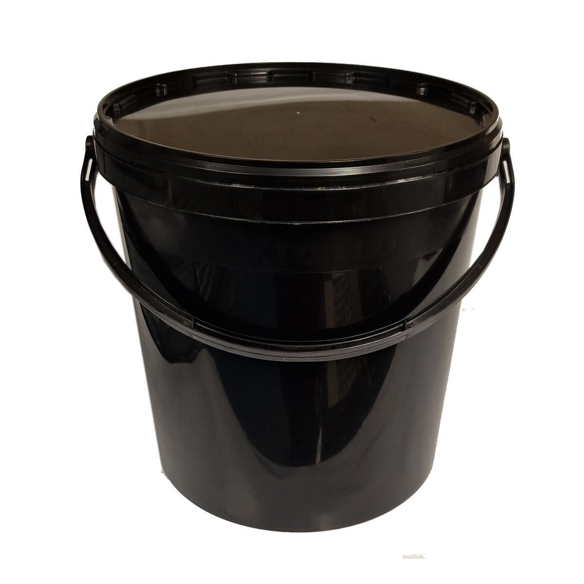 Wood Wizard White 10L Black Plastic Bucket With Lid – Heavy Duty, Food Grade & Leak-Resistant | Multi-Purpose Storage For Liquids, Solids, Paint, Waste & More (3)