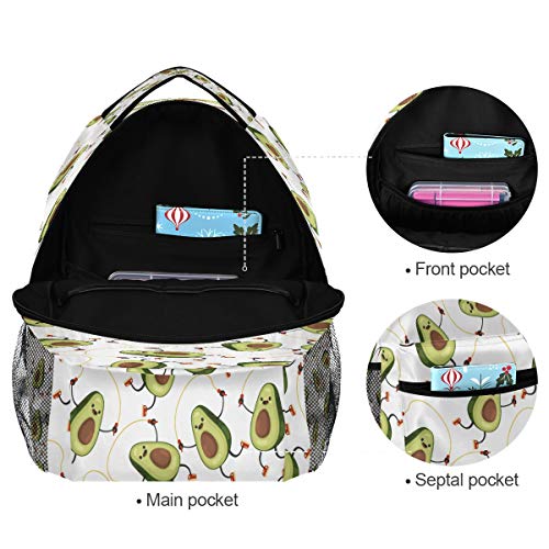 Mochila de aguacate resistente al agua con compartimento para portátil 3
