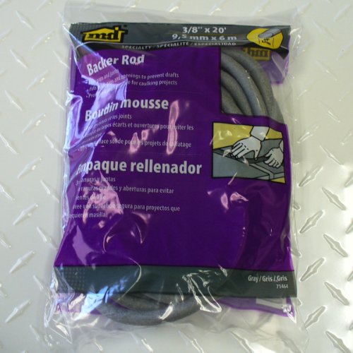 Image of M-D Building Products Backer Rod, 3 /8-by-20 Feet | Gray | Pack of 2 | For Gaps and Joints