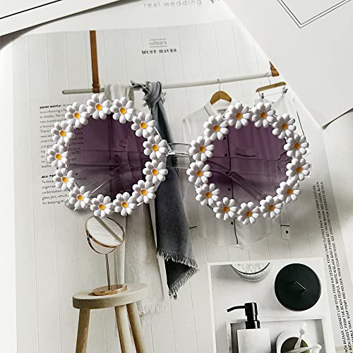 OZPYKAE Girl Round Flower Sunglasses,Flower Shaped Cute Glasses UV 400 Protection Outdoor Girl Boy Gifts Eyewear Sunglasses4