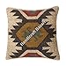 Handicraft Bazarr Kelim - Funda de cojín geométrica para decoración del hogar, funda de almohada de yute tejida a mano, funda de almohada Kilim, funda de cojín de yute de lana vintage