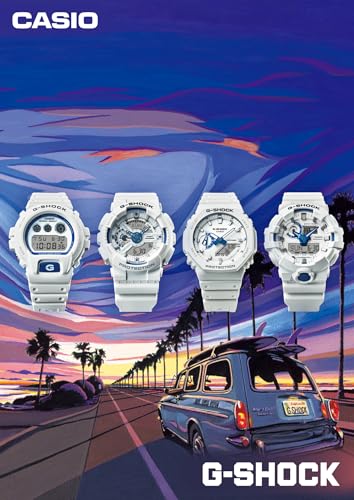 Image of G-Shock SHIBAINU Made in Japan, White / Blue (Glow in the Dark Dial)
