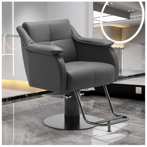 Sedia da barbiere idraulica classica per parrucchieri professionale salone di bellezza attrezzatura spa regolabile in altezza confortevole tappezzeria design durevole elegante mobili per parrucchieri