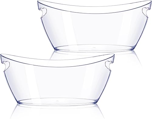 Cubo de hielo, 2 unidades, cubos de hielo pequeños para fiestas, suministros de bar de mimosa, tina de bebidas para vino espumoso de champán (5.5