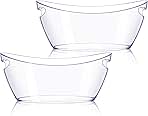 Ice Bucket 2 PCS, Small Ice Buckets for Parties, Mimosa Bar Supplies Beverage Tub for Champagne Beer Sparkling Wine Cocktails(5.5L) 16.5 * 7.3 * 6.8inch