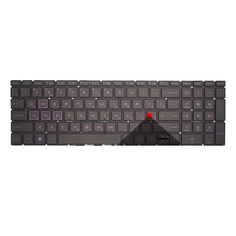 Clavier HP Pavilion 15-CX avec rétroéclairage violet intense pour un confort de frappe nocturne