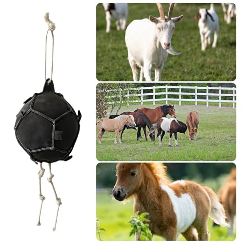 Equine Enrichment Toys - Horse Treat Ball With Adjustable Hay Dispenser | Promotes Natural Foraging & Relieves Stress | For Horses, Goats, Sheep, Cattle In Indoor Outdoor Stables, Pastures & Fences - Image 4
