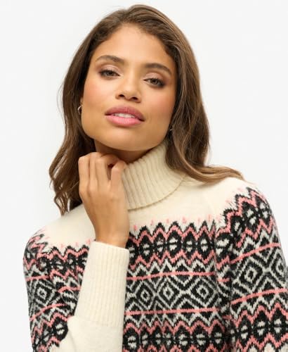 Pull jacquard à col roulé femme Superdry - vue 4