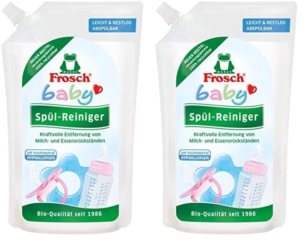 Frosch Baby Spül-Reiniger Nachfüllbeutel, 500 ml (Packung mit 2)