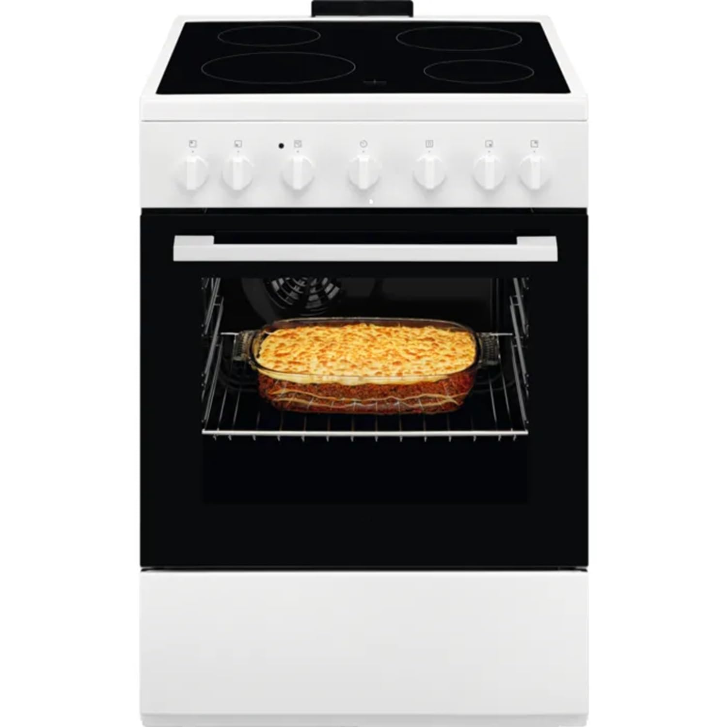 Electrolux LKR620066W - Cucina elettrica con forno, libera installazione, 60x60 cm, Classe energetica A