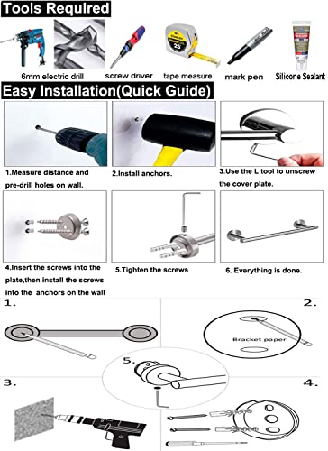 Imomwee IM-S-SG-TOWEL BAR-US Adjustable 16 To 27.6 Inch Single Towel Bar, Imomwee Satin Brushed Nickel Finished Sus304 Stainless Steel Bath Towel Holder thumb #8