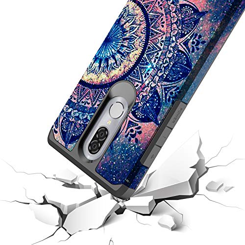 Coolpad Legacy Case, Rosebono Slim Hybrid Dual Layer Shockproof Hard Cover Graphic Fashion Cute Colorful Silicone Skin Cover Armor Case For Coolpad Legacy (Mandala) #TOP4
