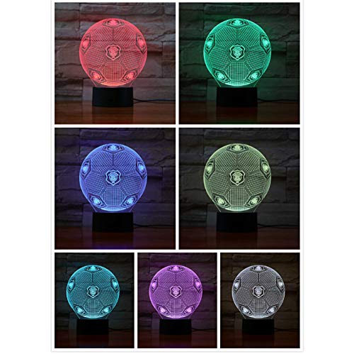 FC Erzgebirge Aue Fußball 3D Lampe Raum dekorative Lampe Kinder Kit Deutscher Fußball FC LED Nachtlicht Cover