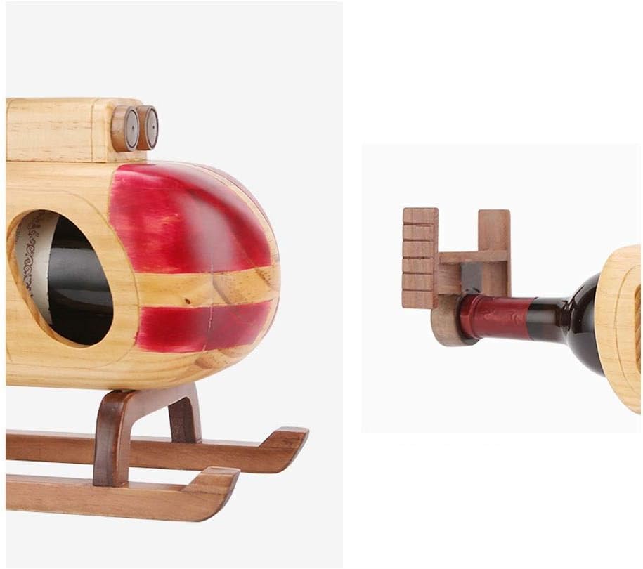 Soporte para botellas de vino de madera sólida para mesa miniatura 5