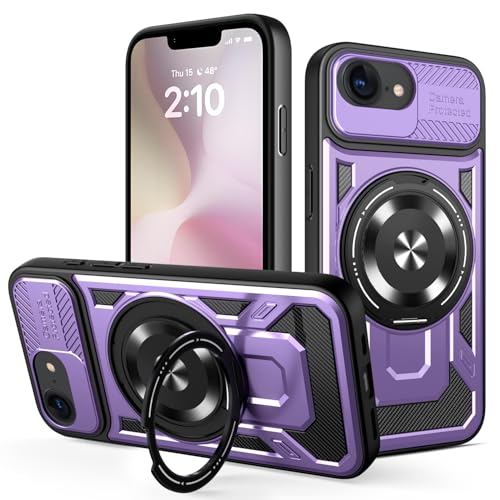 JMstore Cover per iPhone 16e (2025), Protezione Fotocamera, con Cavalletto
