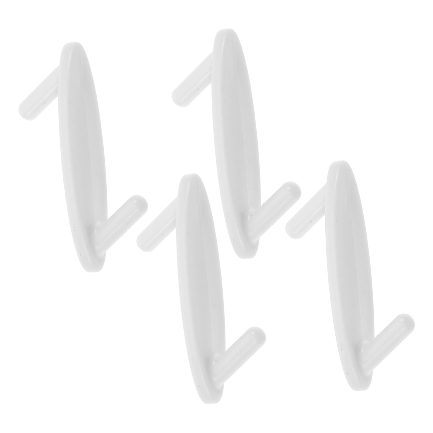 balacoo 4pcs Plastic Pegboard Hooks Heavy Duty Hooks for Storage Tool Holder for Garage Office Home Car Easy Install