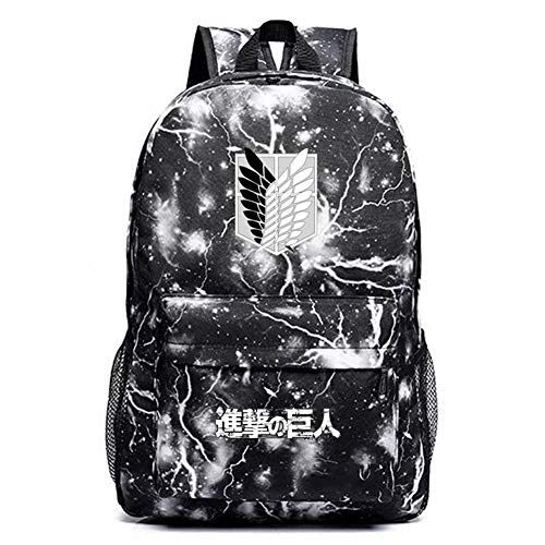 Gumstyle: Mochila con motivo de anime de Ataque a los titanes  para hacer deporte y viajes