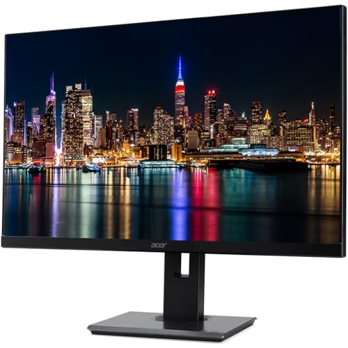 Image of Acer Vero B7 B277 E 27 inch 1080P FHD 100Hz 4ms Monitor, 2-Pack Bundle with VGA, HDMI, DisplayPort, Desk Mount Dual Monitor Stand, MK270 Wireless Keyboard & Mouse, Gel Mouse & Wrist Pad