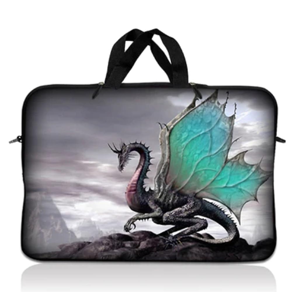 LSS 12.3 inch Laptop Sleeve Bag Carrying Case Pouch with Handle for 11" 11.6" 12" Acer, Asus, Dell, Hp, Sony, Toshiba, Pink Plumeria Flower — view 55