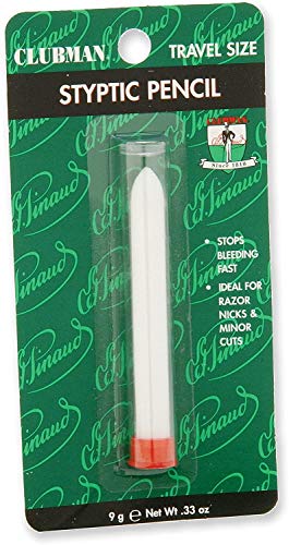 Pinaud Clubman Travel Size Styptic Pencil, 0.33-Ounce
