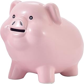 Piggy Bank for Adults Must Break to Open,Ceramic,Girls Piggy Bank for Boys,Money Box for Cash Gift,Coin Bank,Tip Jar,Alcancias De Dinero para Adultos Niños,Piggy Bank for Kids,Cash Saving
