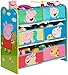 Unidad de almacenamiento de juguetes para niños Peppa Pig, dimensiones construidas (aproximadas): 60 cm de alto x 63,5 cm de ancho x 30 cm de profundidad.