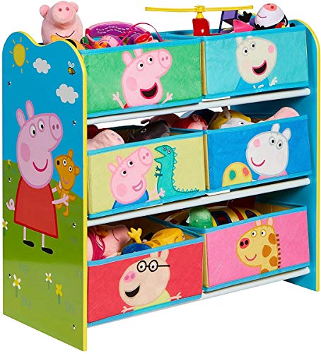 Peppa Pig Kids Toy Storage Unit Peppa Pig Kids Toy Storage Unit