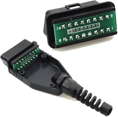 Fotag, herramienta de diagnóstico con 16 pines macho adaptador de conector de cableado OBD2 OBDII